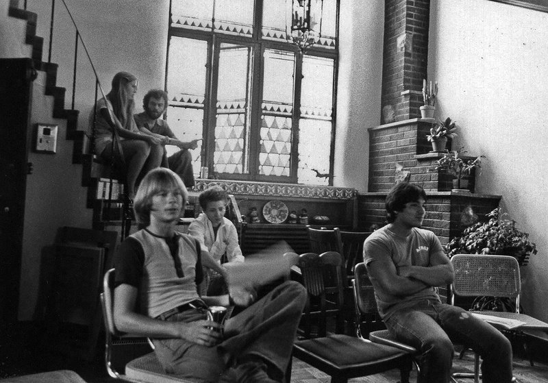 Interior of Kogen-Miller Apt - Cast of Streetcorner Theater rehearsing in the1970s
