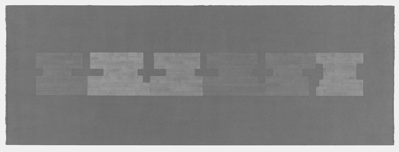 Julia Fish, Study for Threshold &ndash; Plan : [ las meninas ] [ spectrum : east to west over grey ], 2018. Gouache on paper. Courtesy of the artist and David Nolan Gallery, New York.&nbsp;&copy; Tom Van Eynde